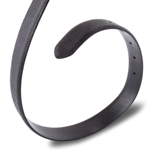 NWT Lauren Ralph Lauren Women’s Genuine Leather Classic Belt in Black - Picture 3 of 7